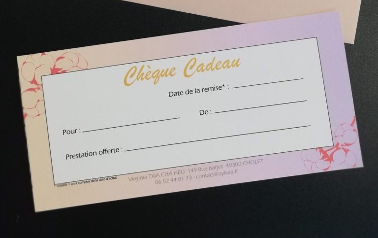 Aylivia Chèque Cadeau à Cholet Offrez un moment de bien-être à Cholet avec un chèque cadeau : portage bébé, soins pour maman, ateliers et accompagnements personnalisés.